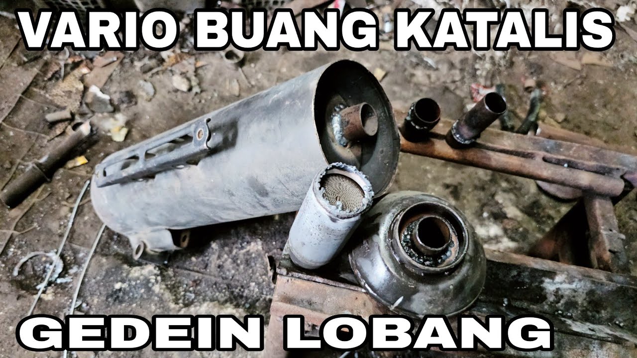 HONDA VARIO RACIK KNALPOT STANDAR ORIGINAL AGAR KINERJA MESIN RINGAN RAKIT ULANG LOBANG PEMBUANGAN