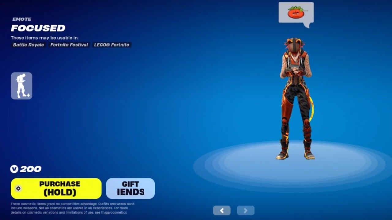 Fortnite Focused Emote Return In Item Shop Hurry Up 😃