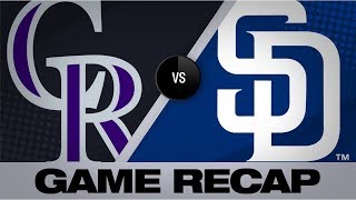 Quantrill, Naylor propel Padres to 7-1 win | Rockies-Padres Game Highlights 8/9/19