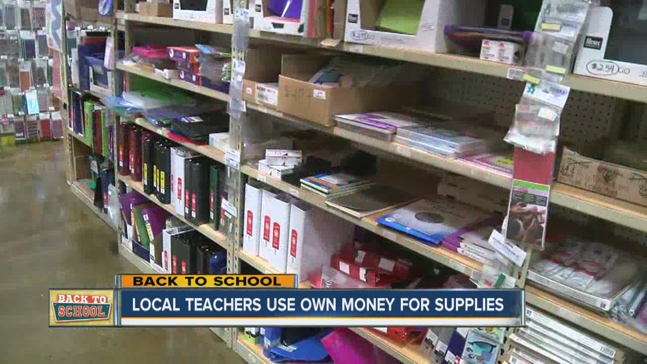 Teachers often pay out of their own pocket for classroom supplies as