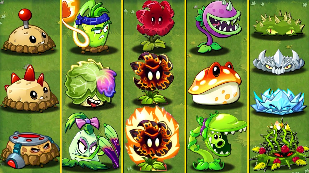 PVZ 2 New Evolution Plants In The Game Plants Vs Zombies 2 - NOOB - PRO -  HACKER 