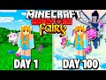 I Survived 100 Days as a FAIRY in Hardcore Minecraft