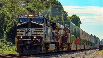 NS AC44C6M #4314 leads 203 feat. NS #8105 trailing 2/4