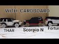 How to make  THAR , SCORPIO , FORTUNER, With Cardboard at home | @ZOOCHO_AUTOMOBILE 