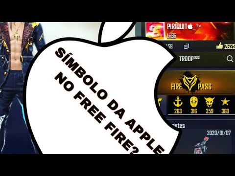 Símbolo da Apple para Nick #freefire #sinbolos #simboloiphone #freefir, Free  Fire