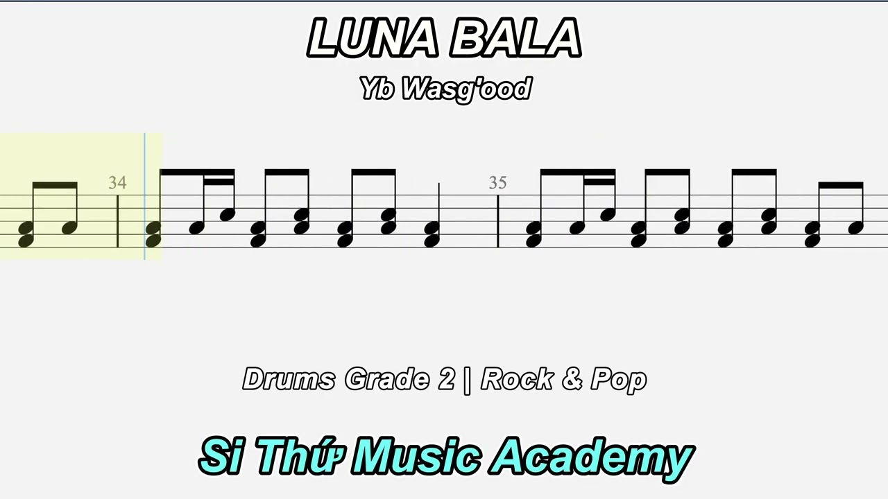 LUNA BALA (Drum Score)