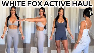 WHITE FOX ACTIVE TRY-ON HAUL + REVIEW 🔥 | super honest opinion from a personal trainer of 10 years!