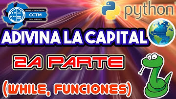 🌎 Capitales del mundo | Juego | If, funciones y while | Python desde cero│¡Muy básico! | Parte 2