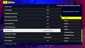 NBA 2K25: How to Change Language