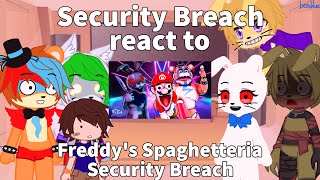 Security Breach React To Freddys Spaghetteria Security Breachft.glitchtrap
