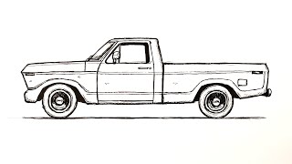 Inspirational video: drawing a car step by step