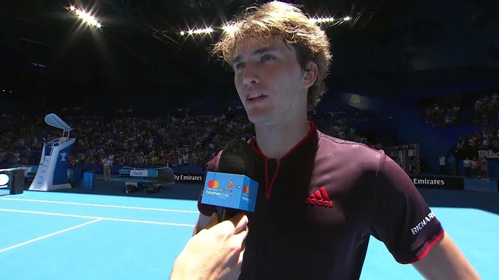 Alexander Zverev on-court interview (RR) | Mastercard Hopman Cup 2018