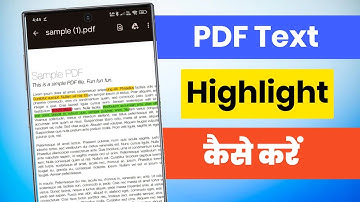 pdf me text ko highlight kaise kare | how to highlight text in pdf in mobile