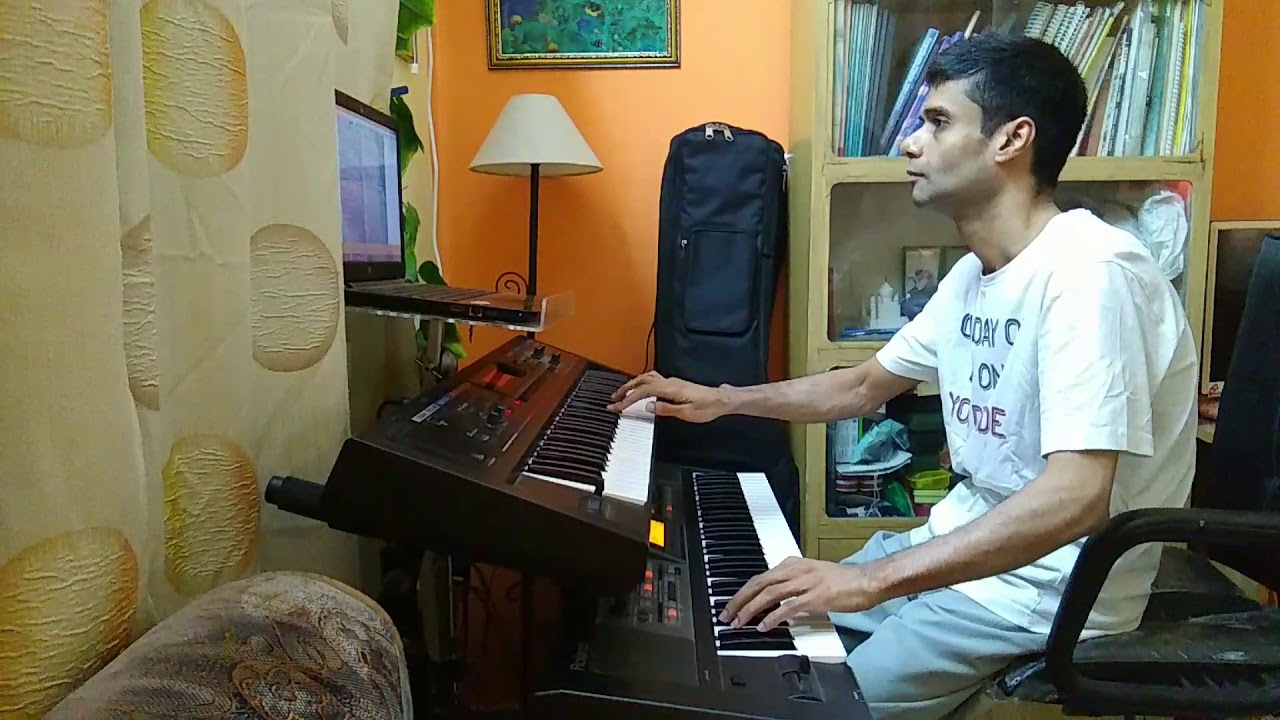 AAJ BIKELER DAKE  TOMAR CHITHI PELAM KEYBOARD INSTRUMENTAL BY MRINMOY CHOWDHURY