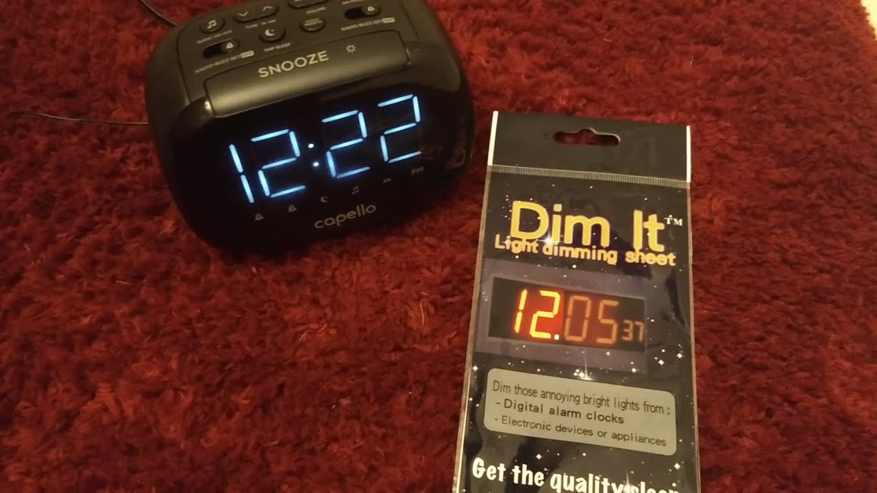 Dim It Light Cling Sheets Darken Clock Display To Sleep Better Youtube