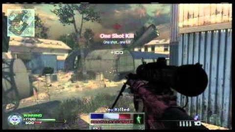 MW2 1v1 Quickscope Battle on Scrapyard