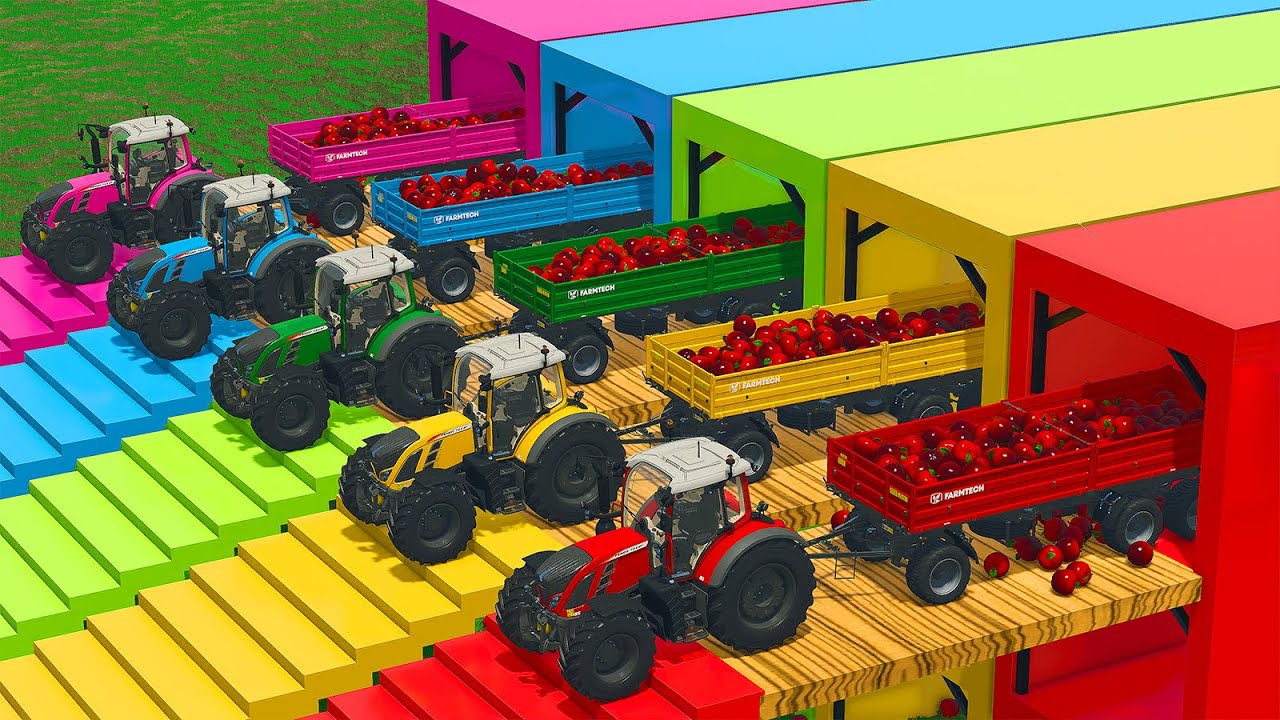 LOAD AND TRANSPORT APPLES WITH FENDT TRACTORS | EPIC FARMING EXPERIENCE