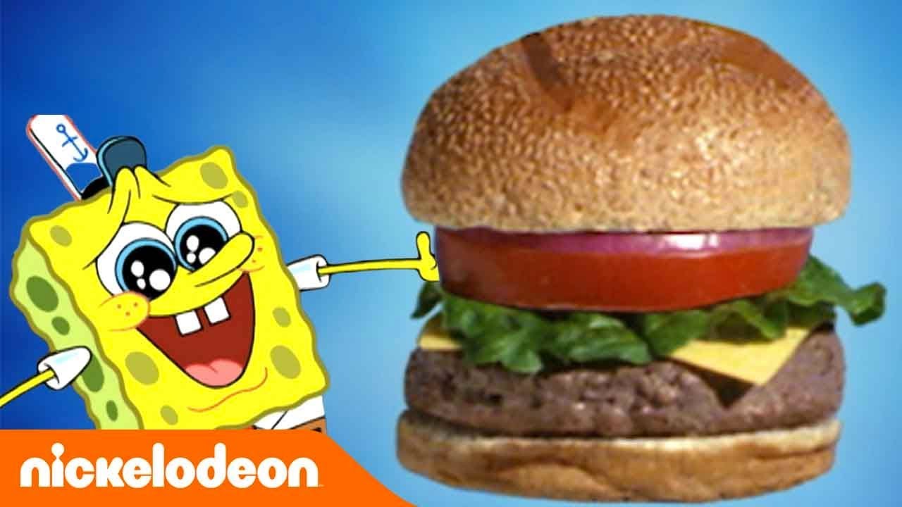 SpongeBob | SpongeBob kocht Krabbenburger für 1 STUNDE! | SpongeBob Schwammkopf