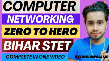 Bihar STET Computer Science Marathon 2025 | Computer Network | STET Computer Network Marathon 2025