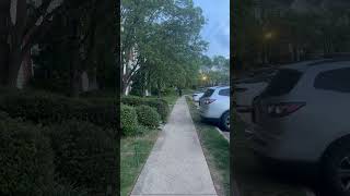 Artist enjoys a casual stroll while letting you listen to the raw vocals of his unreleased track