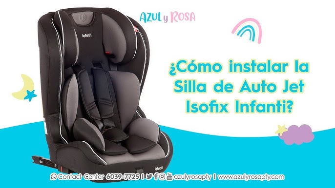 elevador para niño en el coche con isofix sin respaldo — LAS4LUNAS