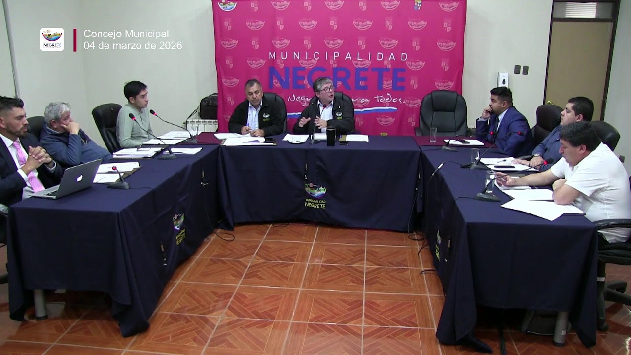 Transmisión Concejo Municipal Negrete - 04 de marzo de 2026