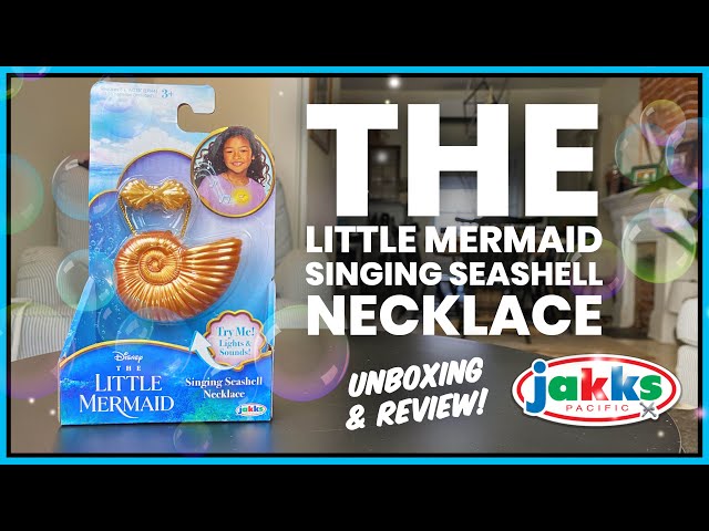 The Little Mermaid: Singing Seashell Necklace by @JAKKSPacific Unboxing +  Review! 