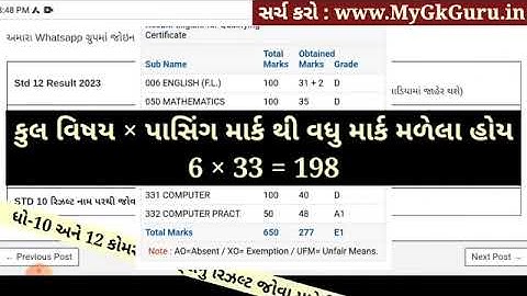 STD 10 Result Date 2023, STD 12 Result 2023 Date, STD 12 Commerce Result Date 2023, 12th Arts Result