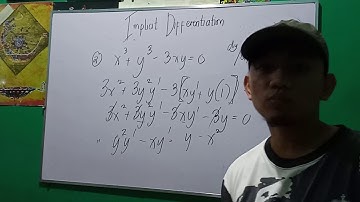 Differential Calculus - Implicit Differentiation