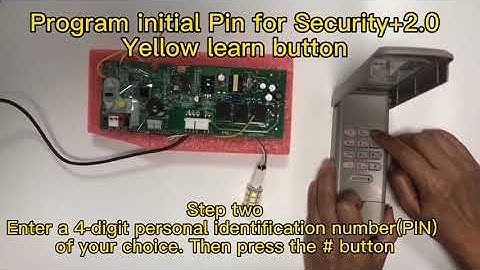 New 878MAX Garage Door Opener Keypad - Yellow Learn Button Door Opener Pairing & Use Tutorials