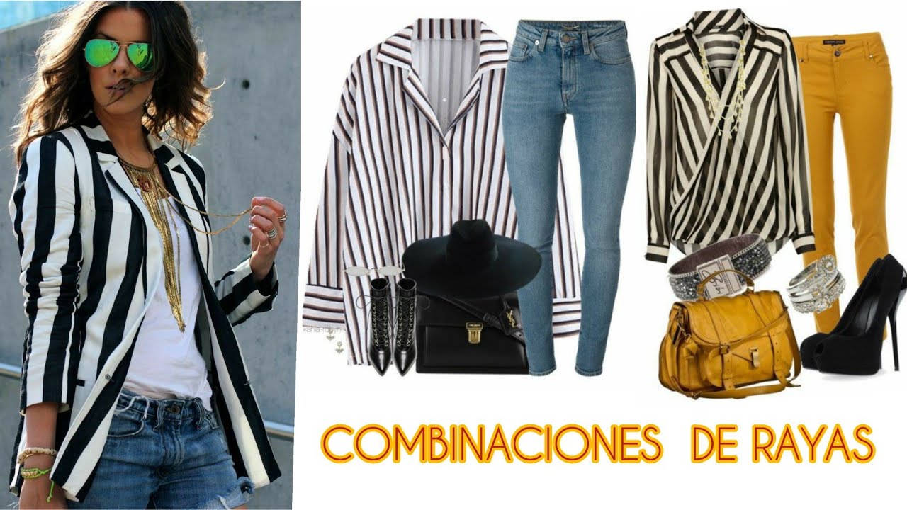 CÓMO COMBINAR EL ESTAMPADO DE RAYAS CON OTRA TENDENCIA DEL PARA MUJER EN ADELANTE - YouTube