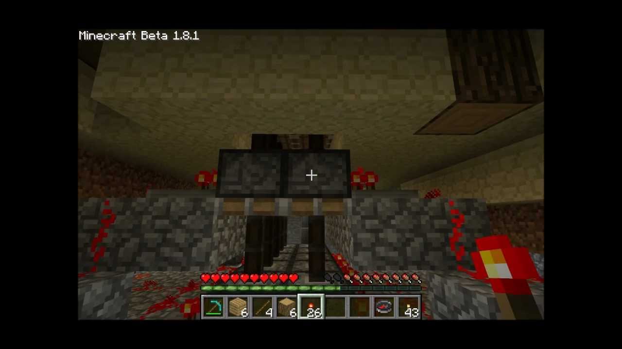 Minecraft Double stacked pistons in action YouTube