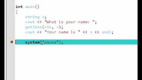 Basic C++ Tutorial 1 - Input / output name.avi