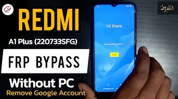Redmi A1+ FRP bypass without PC 2024 |App not opening solution | Remove Google Account play services