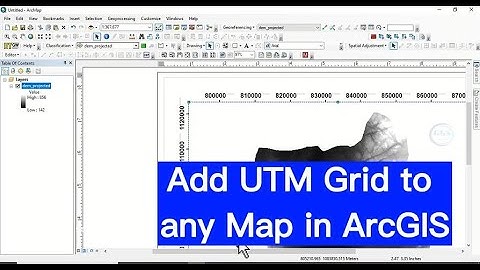 How to add UTM Grid to any Map in ArcGIS