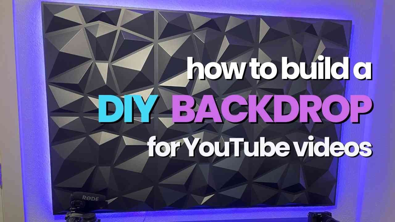 How to build a 3D backdrop with LED lighting for your YouTube videos ...