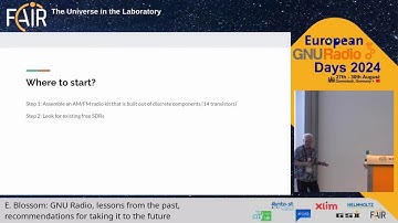 GNU Radio: Lessons from the past, recommendations for taking it to the Future (Eric Blossom)