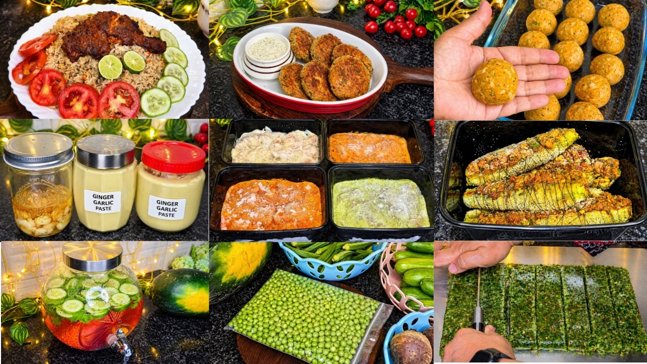 Weekly Meal Prep Routine | Freezer Friendly Indian Recipes & Kitchen Prep Ideas!