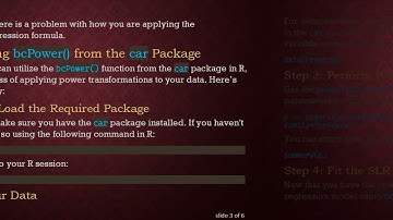 Understanding SLR of Transformed Data in R: Avoiding Common Mistakes