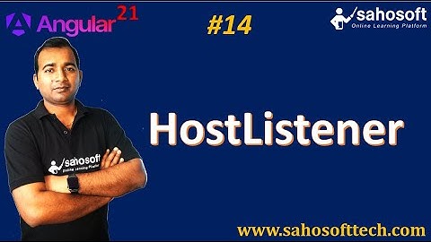 HostListener in Angular 21 Application | Angular 21 Tutorials in Hindi