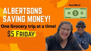 We Saved 55% on Groceries! Albertsons $5 Friday + Mega Deals | Disneyland Fund