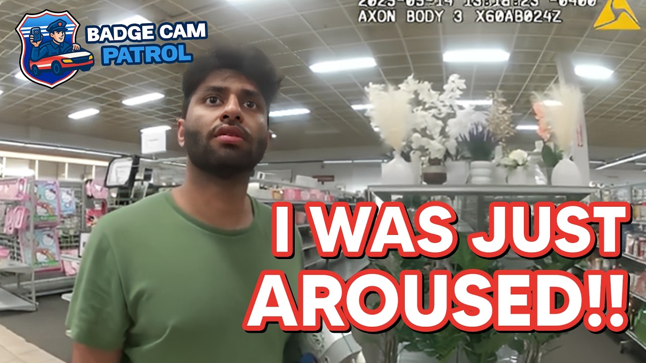 Жуткий мужчина был пойман за слежкой за женщинами в магазине.