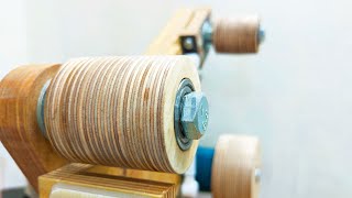 DIY Belt Grinder Wheels  Sander Wheels Without Lathe