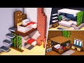 Minecraft - 4 Design Unik Ruangan Tempat Tidur Kecil !