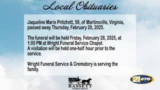 Obits for February 26, 2025