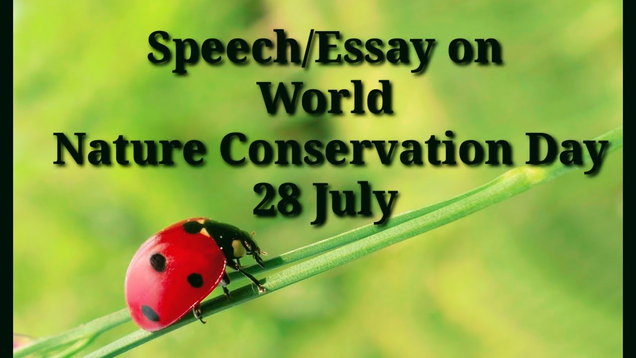 speech on nature conservation day