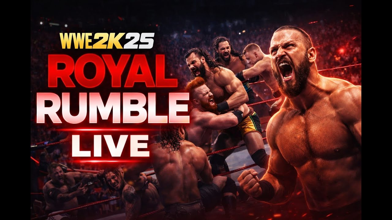 WWE 2K25 Live Today 🔥 Royal Rumble Hindi
WWE 2K25 30 Man Royal Rumble LIVE