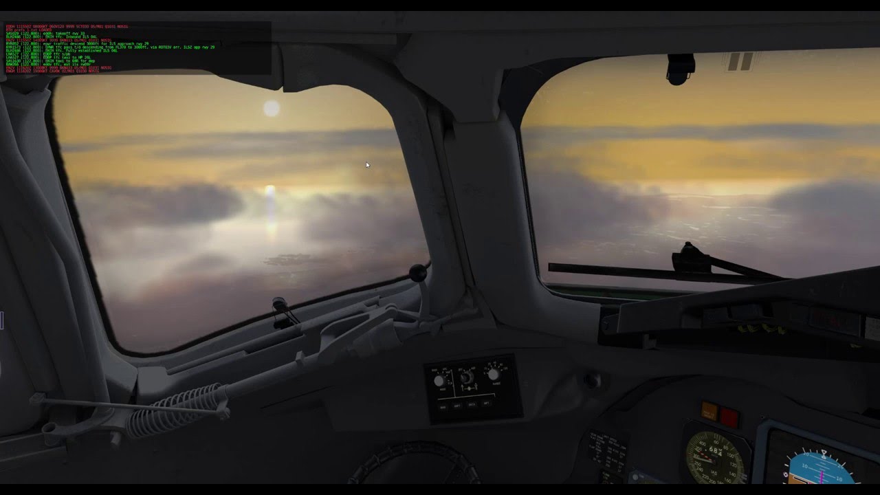 X Plane - Approach ENZV rwy 18 - Rotatesim MD88