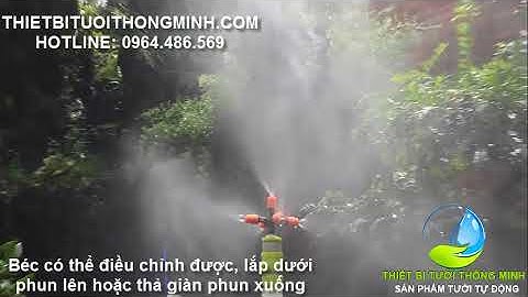 Béc phun sương 5 hướng tưới rau, tưới lan cây cảnh điều chỉnh được tưới tự động