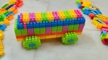 Satisfying DIY Bus ASMR/ Building Blocks/blocks game/ lego building blocks #asmr#buildingblocks#lego